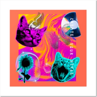 Trippy Cat - Ugly Shirt Collection Posters and Art